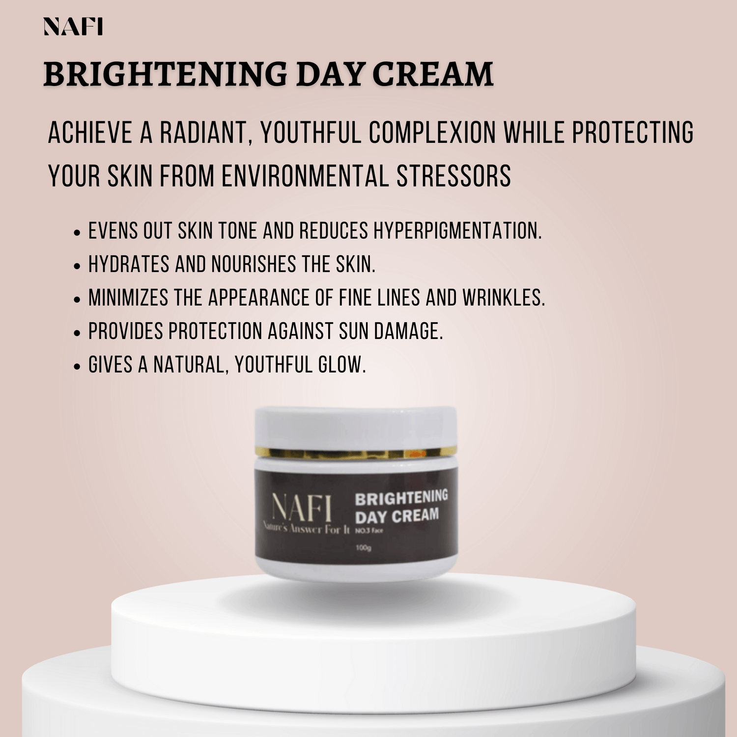 Brightening Day Cream for Glowing Even Skin Tone | Getnafi